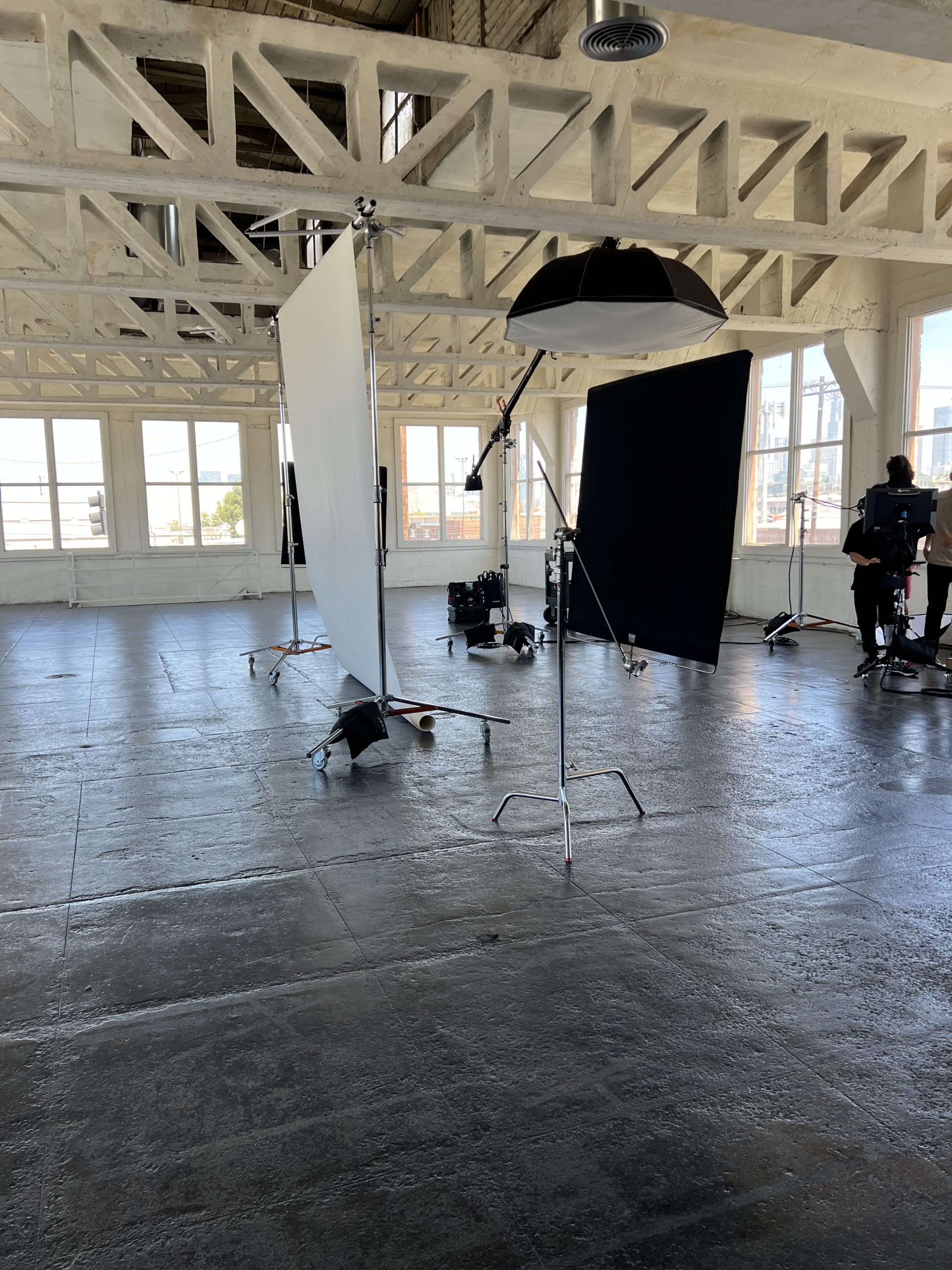 The studio space